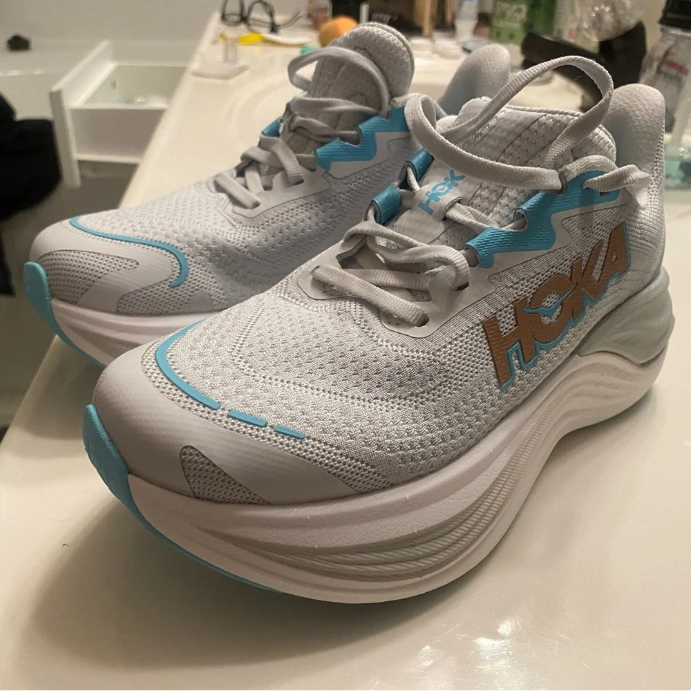 Hoka Women’s Skyward X Gray Blue Size 6 (6D) - Used 27 mi, Like New. $75 Floor - Picture 16 of 16